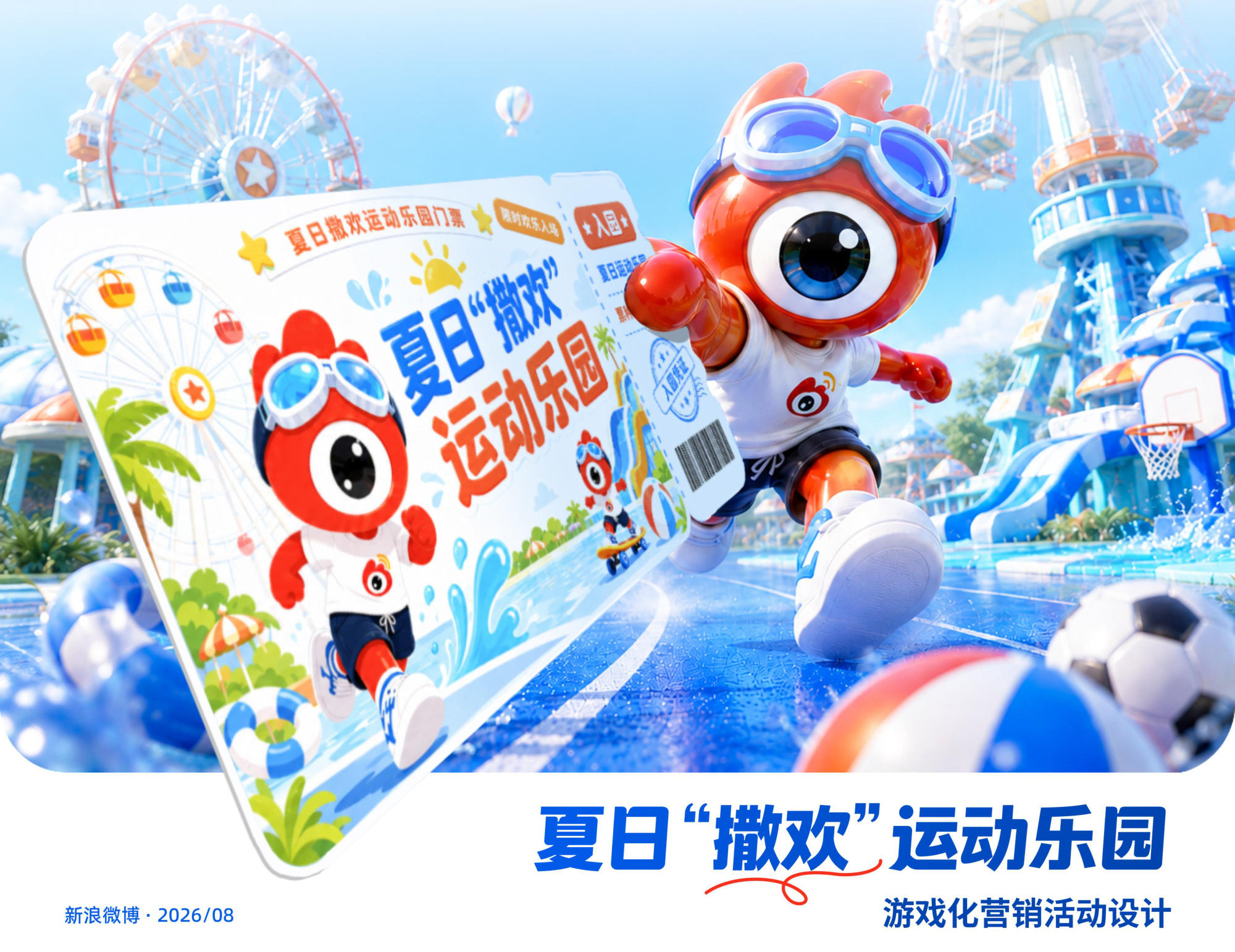 微博「夏日撒欢运动乐园」视觉设计项目封面